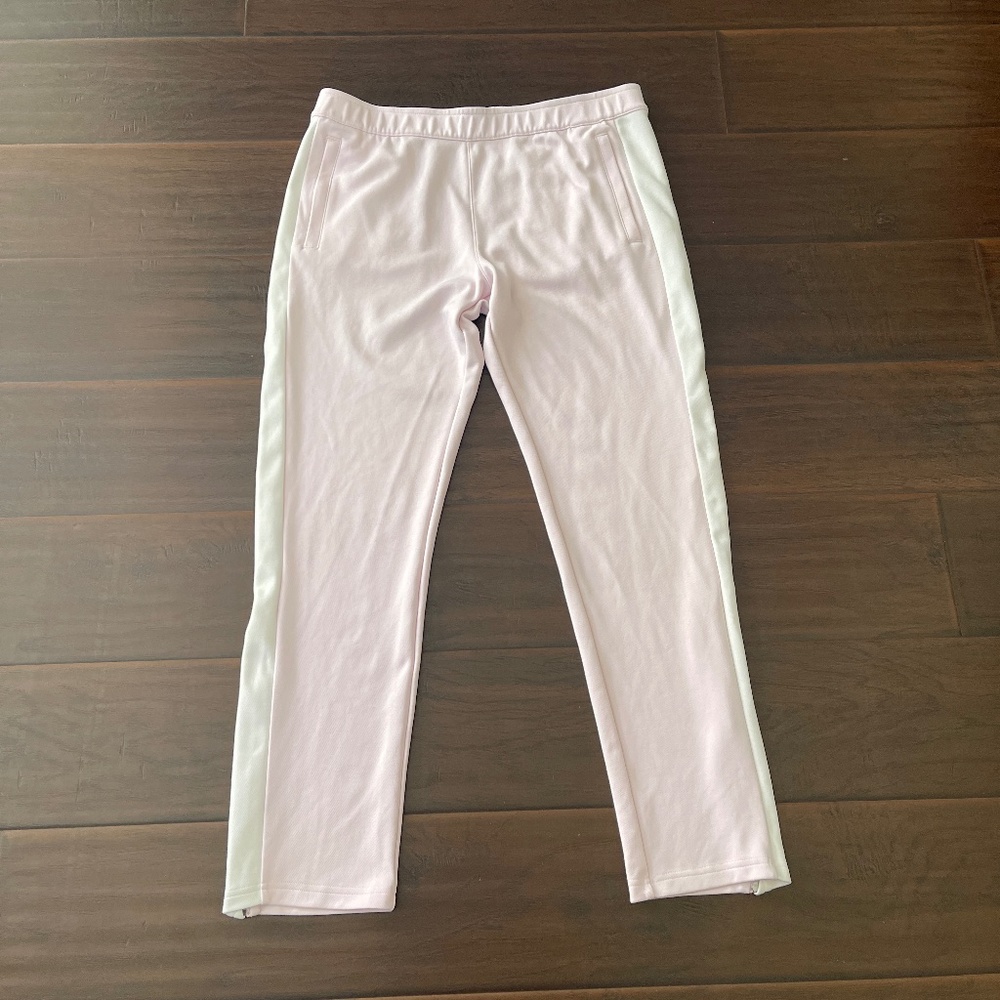 Tory Sport Light Pink Track Joggers with White Side Panels